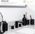 Bathroom Accessory Set - 4 Pcs Matte Black Bathroom Set 