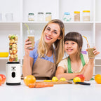 Black Personal Smoothie Blender, Single Serve One-Touch Blender Maker with 20 Oz Bpa-Free Bottle, Compact Plug-In Appliance for Everyday Smoothies & Shakes