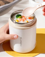 600ML Portable USB Electric Heating Lunch Box Stainless Steel Food Warmer with Drink Function for Picnics Food Heater