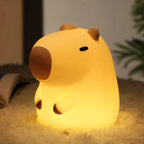 Night Light, Cute Animal Silicone Bedside Sleep Light