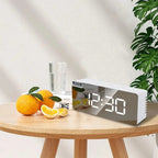 LED Digital Alarm Clock with Temperature Display – Modern Desktop Electronic Clock for Bedroom, Home & Office