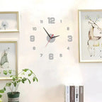 3D Creative Frameless DIY Wall Hanging Clock