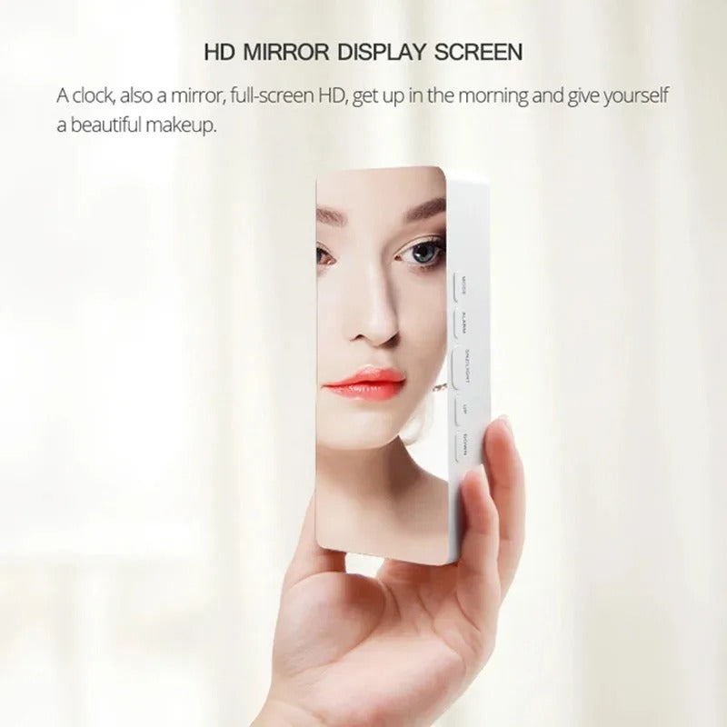 LED Digital Alarm Clock with Temperature Display – Modern Desktop Electronic Clock for Bedroom, Home & Office