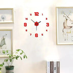 3D Creative Frameless DIY Wall Hanging Clock