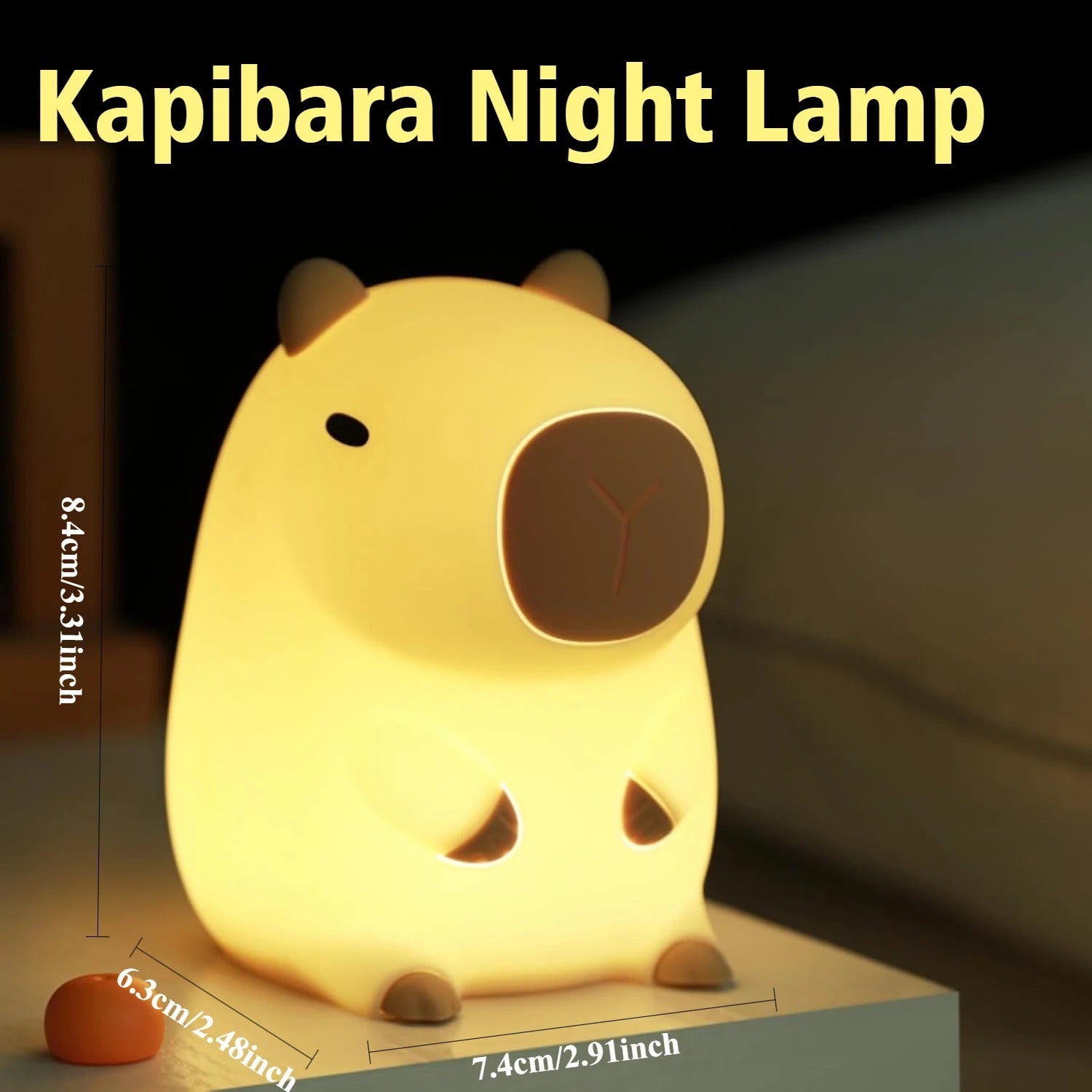 Night Light, Cute Animal Silicone Bedside Sleep Light