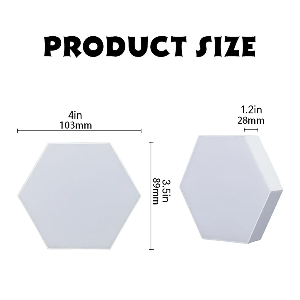 Hexagonal Touch LED Wall Light
