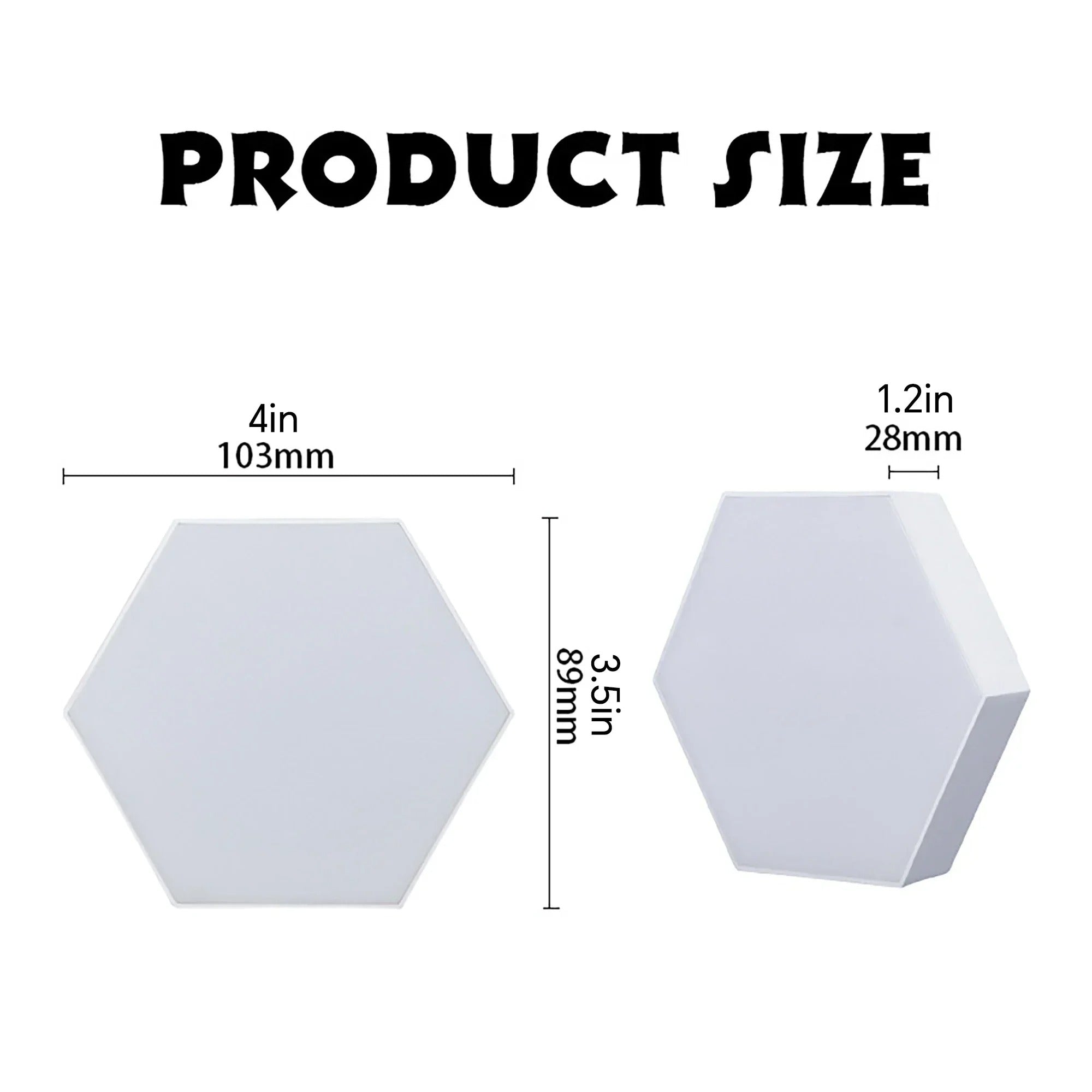 Hexagonal Touch LED Wall Light