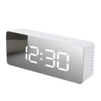 LED Digital Alarm Clock with Temperature Display – Modern Desktop Electronic Clock for Bedroom, Home & Office