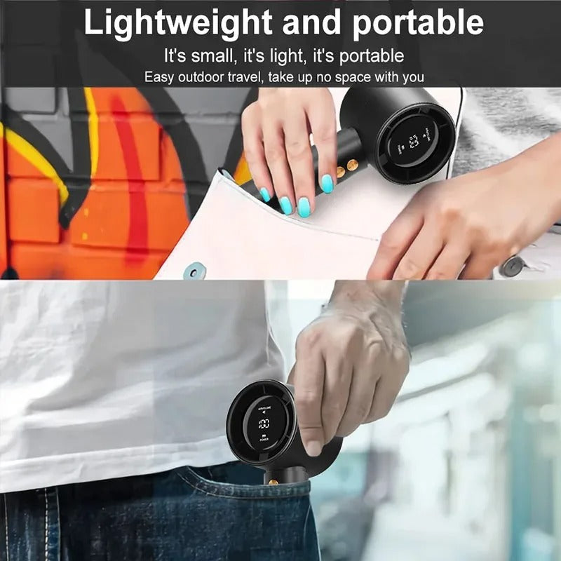 Portable Turbo Handheld Fan – 100-Speed